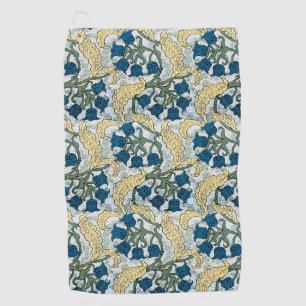 Art Nouveau Lily of the Valley Flower Verneuil  Golf Towel