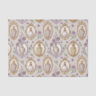 Art Nouveau Luxury Perfume Bottles Floral Pattern Tissue Paper
