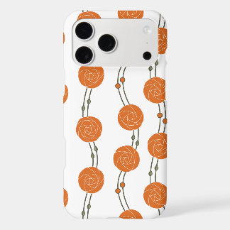 Art Nouveau Mackintosh Rose Stripes Orange