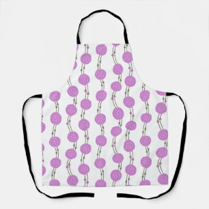 Art Nouveau Mackintosh Rose Stripes Pink Apron