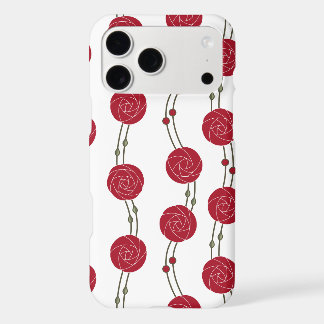 Art Nouveau Mackintosh Rose Stripes Red