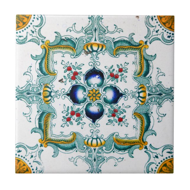 Art Nouveau Majolica Tile Pattern (Front)