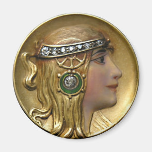 Art Nouveau Medallion Magnet