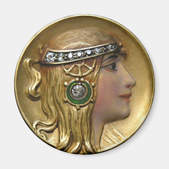 Art Nouveau Medallion Magnet (Front)