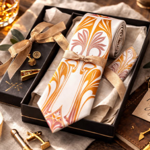 Art Nouveau Men’s Elegant Vintage Inspired Tie
