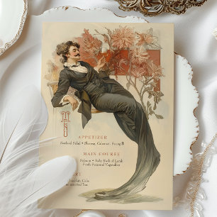 Art Nouveau Menu Card