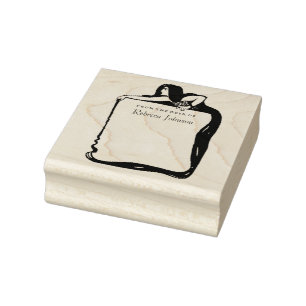 Art Nouveau Mermaid Rubber Stamp