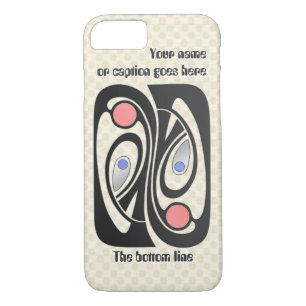 Art Nouveau Mid-Century MashUp (Personalised) iPhone 8/7 Case