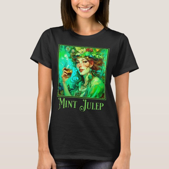 Art Nouveau Mint Julep T-Shirt (Front)