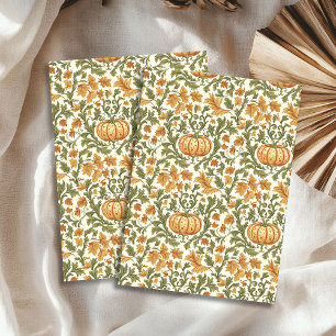 Art nouveau Morris fall autumnal pastel colours Tissue Paper