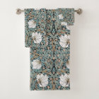 Art Nouveau Morris Pimpernel Floral Bath Towel Set