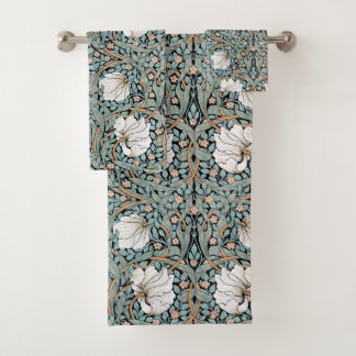 Art Nouveau Morris Pimpernel Floral Bath Towel Set
