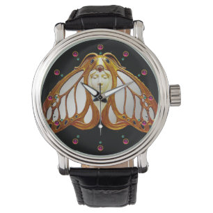 ART NOUVEAU MOTH WOMAN WATCH