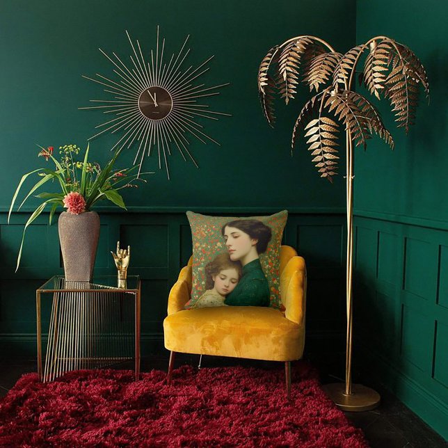 Art Nouveau Mother & Child Cushion (Creator Uploaded)