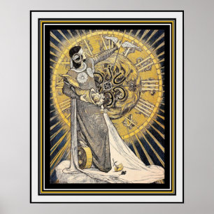 Art Nouveau Mother Nature 16 x 20 Poster