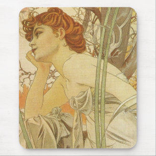Art Nouveau Mouse Pad