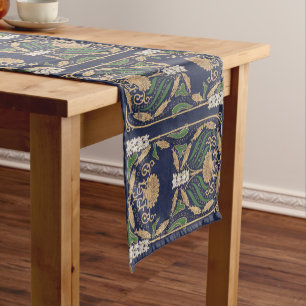 Art Nouveau Nautical Sea Shell Short Table Runner