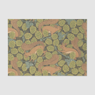 Art Nouveau Oak & Squirrels Tissue Paper