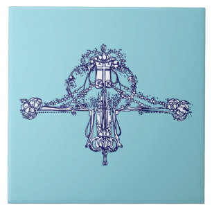 Art Nouveau Ornament by Jessie Marion King Tile