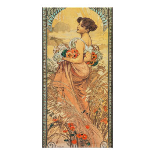  Art Nouveau Painting of Summer by Alphonse Mucha  Poster