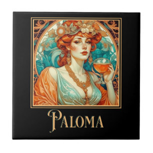 Art Nouveau Paloma Tile