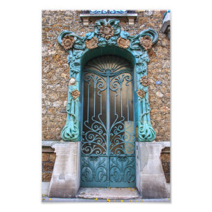 Art Nouveau Paris Door Sunflowers No 14 - Photo Print