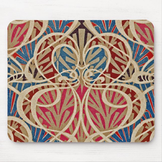 Art Nouveau Pattern #10 at Emporio Moffa Mouse Mat (Front)