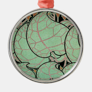 Art Nouveau pattern #10 Metal Tree Decoration