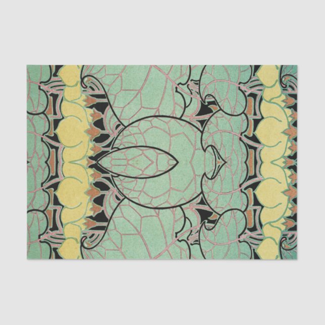 Art Nouveau pattern #10 Tissue Paper (Front)