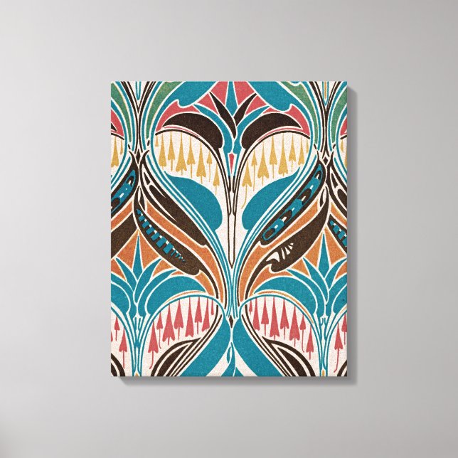 Art Nouveau Pattern #11 at Emporio Moffa Canvas Print (Front)
