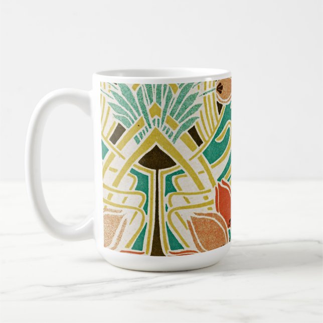 Art Nouveau pattern #11 Coffee Mug (Left)