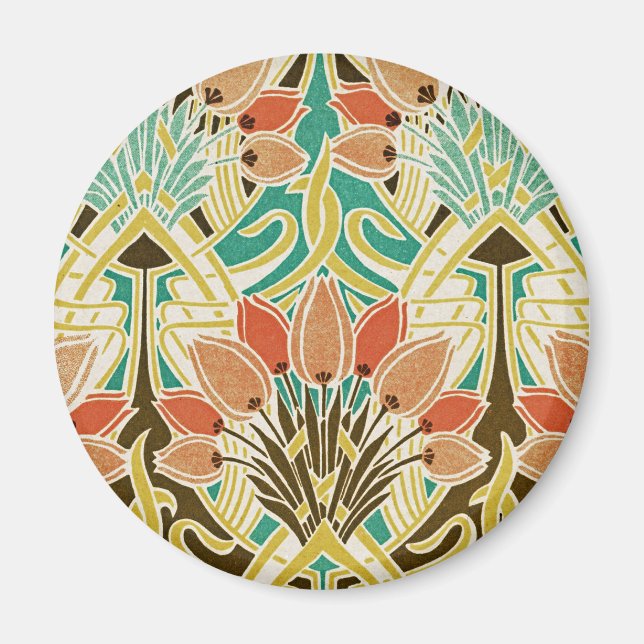 Art Nouveau pattern #11 Magnet (Front)