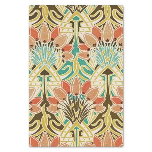 Image of Art Nouveau pattern #11 Tissue Paper