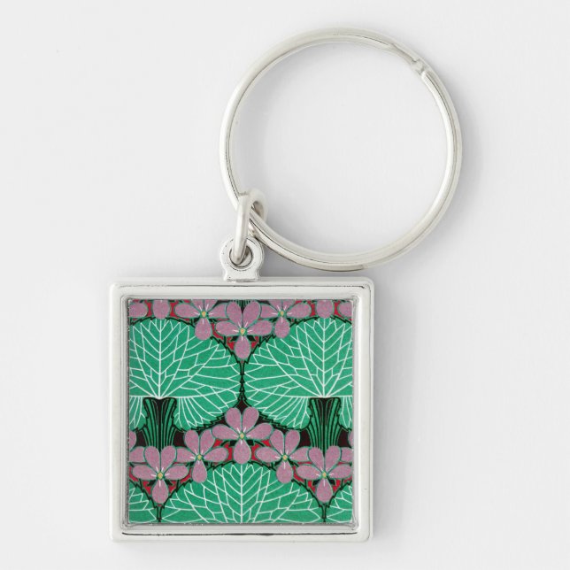 Art Nouveau Pattern #12 at Emporio Moffa Key Ring (Front)