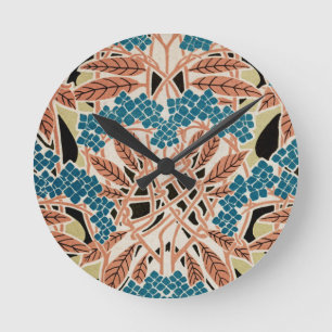 Art Nouveau pattern #12 Round Clock