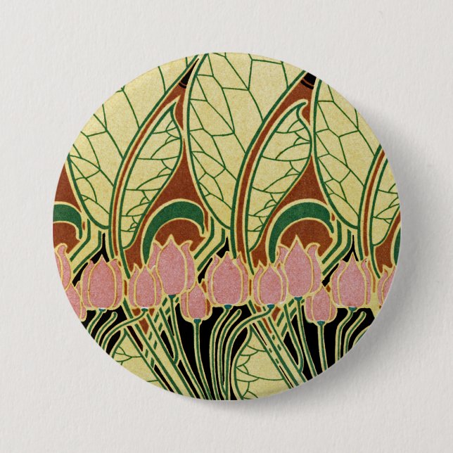 Art Nouveau pattern #1 7.5 Cm Round Badge (Front)