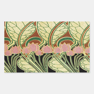 Art Nouveau pattern #1 Rectangular Sticker