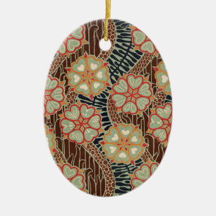 Art Nouveau Pattern #2 at Emporio Moffa Ceramic Tree Decoration