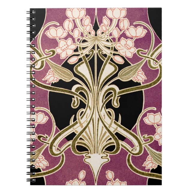 Art Nouveau pattern #2 Notebook (Front)