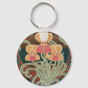 Art Nouveau Pattern #4 at Emporio Moffa Key Ring