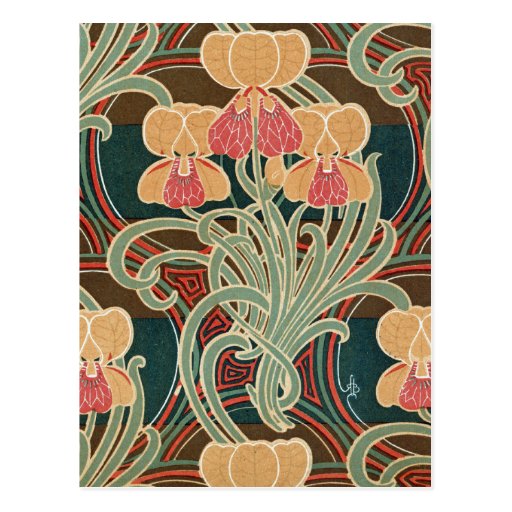 Image of Art Nouveau Pattern #4 at Emporio Moffa Postcard