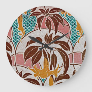 Art Nouveau Pattern #5 at Emporio Moffa Large Clock