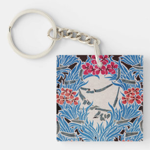 Art Nouveau pattern #6 Key Ring