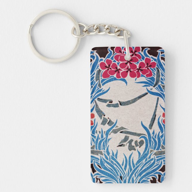 Art Nouveau pattern #6 Key Ring (Front)