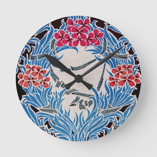 Art Nouveau pattern #6 Round Clock (Front)