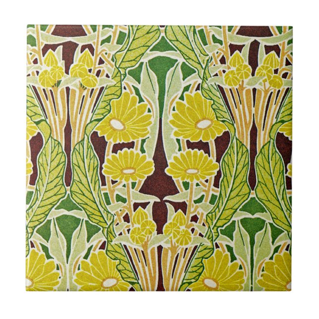 Art Nouveau Pattern #7 at Emporio Moffa Tile (Front)
