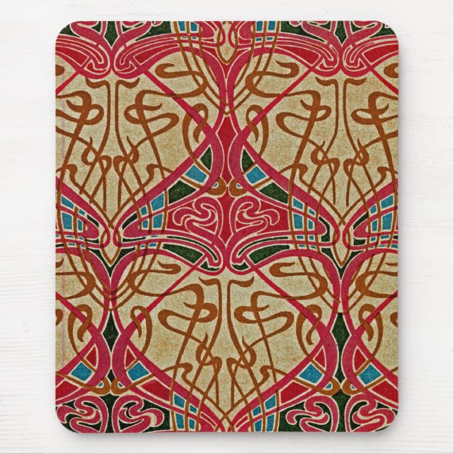Art Nouveau Pattern #9 at Emporio Moffa Mouse Mat (Front)