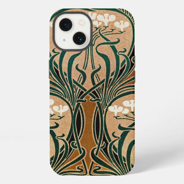 Art Nouveau pattern #9 iPhone Case (Back)