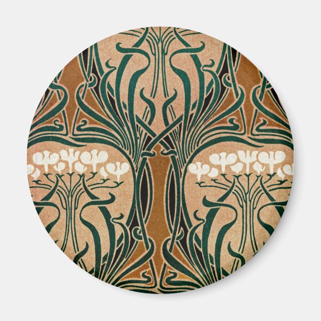 Art Nouveau pattern #9 Magnet (Front)
