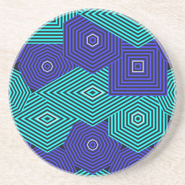 Art Nouveau Pattern  Coaster (Front)